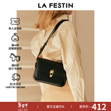 拉菲斯汀【董璇同款】包包女包新款星球包单肩斜挎腋下小方包生日新年礼物 骑士黑