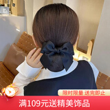 向晚发夹头花蝴蝶结发夹女头花职业护士发网套高级银行发套母亲节礼物