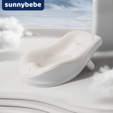 SUNNYBEBE婴儿浴床婴儿洗澡架婴儿洗澡神器躺托新生儿洗澡垫架浴垫浴床防滑 【新生护脊】云朵浴床【皓云白】