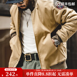 马登工装美式复古M1942坦克棉服外套男短款加厚棉衣男士立领棉袄上衣 卡其色 M