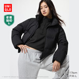 优衣库女装无缝羽绒短茄克/老爸评测外套夹克25秋冬478578 09 黑色 XS /150/76A