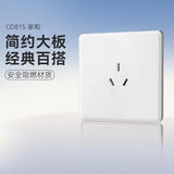 德力西（DELIXI）开关插座面板 CD815系列 16A三孔空调插座 QSE86S16