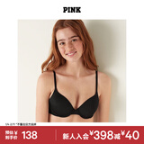 维多利亚的秘密 PINK 2804圆盘胸外扩文胸舒适薄衬垫3/4罩杯无痕文胸内衣女 2ZUO黑色 11202804 75B （34B）