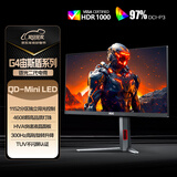 AOC 27英寸2K300Hz 1152分区QD-MiniLED HVA Black HDR1000 快速液晶1ms游戏电竞显示器 逐光Q27G4SMN