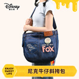 迪士尼（Disney）疯狂动物城尼克牛仔斜挎包狐狸公仔吧唧包生日礼物送朋友大容量女