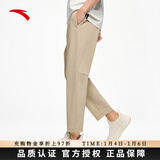 安踏（ANTA）冰丝型动裤丨薄款梭织修身九分裤休闲直筒裤子152427502 木卡其-5 XL 男180