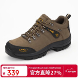 骆驼（CAMEL）户外登山鞋男 耐磨徒步鞋牛皮户外鞋 A63202a6015 棕色 43