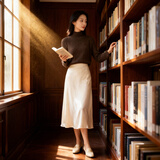 【京东直采】点子纱羊毛衫女高领毛衣打底衫针织衫26春鹦鹉梨推荐 五彩咖 L 身高【160-165】