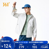 361°外套男秋冬季三防防泼水运动休闲连帽冲锋夹克风衣服652534601H-1