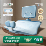 剑桥树12°可调节坐读写坐姿矫正器儿童写字姿势纠正小学生学习写作业防低头阅读书架去手影灯正姿台