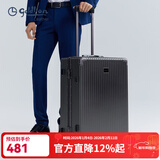 金利来行李箱大容量托运密码箱轻音出差男女旅行拉杆箱新年礼物送男士 黑色【TSA密码锁】 20英寸 （登机箱 适合3-5天短途）