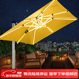 莫 家大型户外遮阳伞庭院伞保安台伞遮阳伞广告伞大太阳伞摆摊罗马伞 特价款【10cm带灯】 3米（400斤注水注沙水箱）