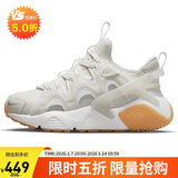耐克NIKE女子休闲鞋气垫HUARACHE秋款运动鞋DQ8031-101顶峰白36.5