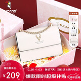 啄木鸟（TUCANO）包包女款2025年牛皮链条小方包单肩斜挎包圣诞新年生日礼物送女友