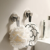 bydoll不锈钢吸盘挂钩卫生间浴室墙壁免打孔粘钩强力承重无痕贴墙收纳