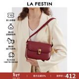 拉菲斯汀【董璇同款】包包女包新款星球包单肩斜挎腋下小方包生日新年礼物 车厘子红