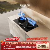 方太【语音播报适老灶】天然气煤气灶 家用嵌入式双灶 5.2kW*猛火燃气灶 安全定时语音播报 02-TE30