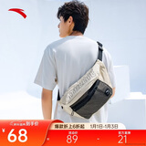安踏运动潮流斜挎包情侣胸包休闲腰包男女学生通勤包时尚单肩包