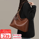 YUYULA牛皮包包女包托特包大容量通勤单肩大包生日新年礼物送女生女友