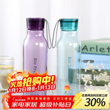 乐扣乐扣（LOCK&LOCK）ECO户外运动水杯户外便携塑料水壶男女杯子两件套（550ml*2） 