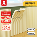 贝得力（BEIDELI）防撞贴宝宝防幢软包儿童房防撞墙贴防磕碰条缓冲墙贴3片米白