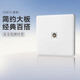 德力西（DELIXI）开关插座面板 CD815系列 有线TV电视插座 QSE86TV
