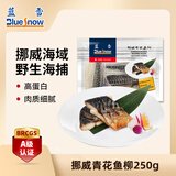 蓝雪 冷冻挪威青花鱼柳250g 鲭鱼烧烤食材盐烤日式料理去骨 海鲜水产