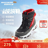 Skechers斯凯奇儿童绒绒靴保暖棉鞋男童女童高筒短靴加绒雪地靴660092L