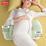 佳韵宝（Joyourbaby）孕妇枕护腰托腹侧睡枕头怀孕专用可调节多功能孕期侧卧靠枕 【升级可调节+月牙枕】豆蔻绿
