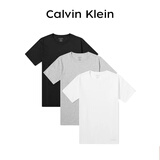 Calvin Klein新年礼物情人节礼物送男友CK潮流保暖短袖t恤打底衫3件套装黑S