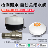 艾联已接入米家app智能阀门机械手电磁阀水管燃气管开关4分6分管球阀 4分管智能阀+S01D水浸-已接入米家