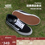 VANS万斯范斯官方 线上专售Faulkner美式经典薄绒男鞋板鞋 黑色 42.5 