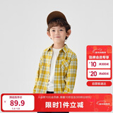 巴拉巴拉童装儿童衬衫2025女童男童上衣格纹衬衣春装亲子百搭209125102201
