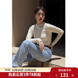 独束大码女装【发热防静电】百搭打底衫女显瘦秋冬新款胖mm针织衫 暖杏色 2XL