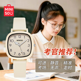 名创优品（MINISO）学生手表女只看时间防水青少年初高中生考试考研专用指针石英手表