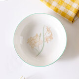 洁雅杰陶瓷味碟釉下彩家用4.8英寸蘸料碟吃饺子蘸醋碟 4只 倾心佳人