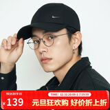 耐克NIKE运动配饰男女太阳帽棒球帽CLUB CAP速干帽子FB5372-010黑S/M