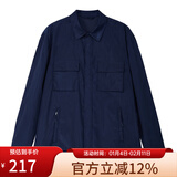 凡客诚品凡客官方店男士休闲工装外套轻薄透气汉麻面料 藏蓝色 L