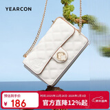 意尔康包包女款2025年菱格链条包斜挎包刺绣单肩小方包跨年元旦节礼物