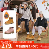 骆驼（CAMEL）山丘经典大黄靴户外工装马丁靴 L23W076065R 土黄（绒里） 39