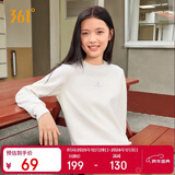 361°卫衣女秋冬季加绒外套运动休闲圆领长袖套头衫上衣662344801D-1