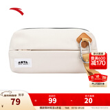 安踏（ANTA）王一博同款斜挎包 男女休闲运动通勤包简约百搭轻便骑行单肩胸包 浅烟灰-3 均码