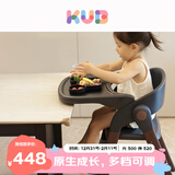 可优比（KUB）成长餐椅儿多功能吃饭餐椅宝宝餐椅儿童餐椅婴可折叠-胡桃木色