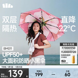 蕉下（beneunder）太阳伞防紫外线夏季遮阳伞晴雨两用伞双层三折防晒伞防晒小黑伞 【经典大花】岚影