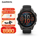 佳明（GARMIN）Fenix8旗舰黑-47mm飞耐时8户外运动手表ECG心电心率跑步骑行滑雪