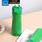 乐扣乐扣（LOCK&LOCK）儿童保温杯316L不锈钢宝宝吸管饮水杯子学生大容量水壶600ML绿色