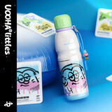 UOOHA满分能量运动水杯 陶瓷内胆 保温杯 大容量 双饮吸管杯子