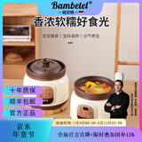 Bambetel班贝特德国品牌全自动紫砂电炖锅煲汤锅煮粥神器插电养生锅电炖盅 【预约定时款】2-4人 21cm 2.8L