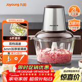 九阳（Joyoung）绞肉机家用 辅食机婴儿绞馅机 碎肉机多功能料理搅拌打蒜器电动 搅肉机2L S18-LA323 