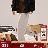 卡帕（Kappa）背靠背2025春秋运动装裤子男生长裤休闲裤卫裤骑行跑步保暖 中浅花灰-0108 XL （尺码推荐适合180/88A）